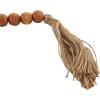 image:imageDeco 79 Mango Wood Decorative Candle Holder Garland Candle Stand with Brown Tassel Candlestick Holder 51 x 2 x 2 BrownBrown