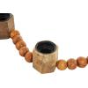 image:imageDeco 79 Mango Wood Decorative Candle Holder Garland Candle Stand with Brown Tassel Candlestick Holder 51 x 2 x 2 BrownBrown
