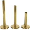 image:imageDeco 79 Metal Decorative Candle Holder Turned Style Candle Stand Set of 3 Candlestick Holder 16 13 11 H BlackGold