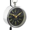 image:imageDeco 79 Stainless Steel Metal Suspended Clock with Black and White Stand 5 x 4 x 13 Silver4 x 4 x 12