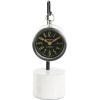 image:imageDeco 79 Stainless Steel Metal Suspended Clock with Black and White Stand 5 x 4 x 13 Silver4 x 4 x 12