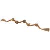 image:imageDeco 79 Mango Wood Decorative Candle Holder Garland Candle Stand with Brown Tassel Candlestick Holder 51 x 2 x 2 BrownBrown