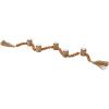 image:imageDeco 79 Mango Wood Decorative Candle Holder Garland Candle Stand with Tassel Candlestick Holder 51 x 2 x 2 Brown