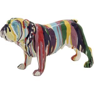 image:imageDeco 79 Polystone Bulldog Decorative Sculpture Graffiti Home Decor Statue Accent Figurine 13 x 6 x 7 Multi Colored11 x 5 x 6