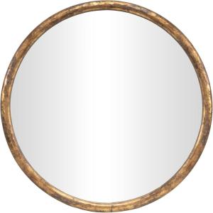 image:imageDeco 79 Resin Room Wall Mirror Entryway Mirror with Weathered Frame Wall Mounted Mirror 28 x 2 x 28 Gold