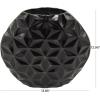 image:imageCosmoLiving by Cosmopolitan Aluminum Metal Geometric Decorative Vase Faceted Centerpiece Vase Flower Vase for Home Decoration 14 x 5 x 13 GoldBlack