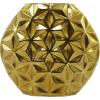 image:imageCosmoLiving by Cosmopolitan Aluminum Metal Geometric Decorative Vase Faceted Centerpiece Vase Flower Vase for Home Decoration 14 x 5 x 13 GoldGold