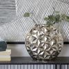 image:imageCosmoLiving by Cosmopolitan Aluminum Metal Geometric Decorative Vase Faceted Centerpiece Vase Flower Vase for Home Decoration 14 x 5 x 13 GoldSilver