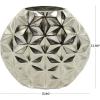 image:imageCosmoLiving by Cosmopolitan Aluminum Metal Geometric Decorative Vase Faceted Centerpiece Vase Flower Vase for Home Decoration 14 x 5 x 13 GoldSilver