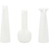 image:imageCosmoLiving by Cosmopolitan Ceramic Decorative Vase Centerpiece Vases with Handles Set of 3 Flower Vases for Home Decoration 17 16 16H WhiteWhite