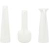image:imageCosmoLiving by Cosmopolitan Ceramic Decorative Vase Centerpiece Vases with Handles Set of 3 Flower Vases for Home Decoration 17 16 16H WhiteWhite