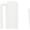 image:imageCosmoLiving by Cosmopolitan Ceramic Decorative Vase Centerpiece Vases with Handles Set of 3 Flower Vases for Home Decoration 17 16 16H WhiteWhite