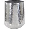 image:imageDeco 79 Benzara 22135 BreathTaking Aluminium Set of 3 Planters 21 16 13H SilverSet of 3 Planters 21  16  13H