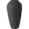 image:imageDeco 79 Ceramic Decorative Vase Textured Centerpiece Vase Flower Vase for Home Decoration 10 x 10 x 20 Black10 x 10 x 20