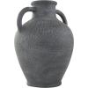 image:imageDeco 79 Ceramic Decorative Vase Textured Centerpiece Vase Flower Vase for Home Decoration 10 x 10 x 20 Black11 x 11 x 16