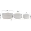 image:imageDeco 79 Ceramic Indoor Outdoor Planter Small Planter Pot Set of 3 Planters 10 12 17W White