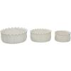 image:imageDeco 79 Ceramic Indoor Outdoor Planter Small Planter Pot Set of 3 Planters 10 12 17W White