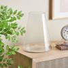 image:imageDeco 79 Glass Decorative Vase Cone Shaped Centerpiece Vase Flower Vase for Home Decoration 10 x 10 x 13 Clear10 x 10 x 13