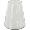 image:imageDeco 79 Glass Decorative Vase Cone Shaped Centerpiece Vase Flower Vase for Home Decoration 10 x 10 x 13 Clear7 x 7 x 9