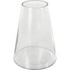 image:imageDeco 79 Glass Decorative Vase Cone Shaped Centerpiece Vase Flower Vase for Home Decoration 10 x 10 x 13 Clear9 x 9 x 12