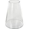 image:imageDeco 79 Glass Decorative Vase Cone Shaped Centerpiece Vase Flower Vase for Home Decoration 10 x 10 x 13 Clear9 x 9 x 12