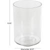 image:imageDeco 79 Glass Decorative Vase Wide Centerpiece Vase Flower Vase for Home Decoration 6 x 6 x 15 Clear6 x 6 x 9