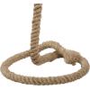 image:imageDeco 79 Jute Rope Room Floor Lamp Twisted Rope Standing Tall Lamp with Cream Linen Shade Tall Lamp 18 x 18 x 63 Brown