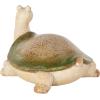 image:imageDeco 79 Magnesium Oxide Turtle Decorative Garden Sculpture Garden Statue with Green Shell Outdoor Sculpture 12 x 10 x 8 Cream