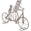 image:imageDeco 79 Metal Frog Decorative Garden Sculpture On Bicycle Garden Statue with Gold Accents Outdoor Sculpture 23 x 6 x 17 CopperCopper