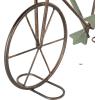 image:imageDeco 79 Metal Frog Decorative Garden Sculpture On Bicycle Garden Statue with Gold Accents Outdoor Sculpture 23 x 6 x 17 CopperGreen