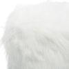 image:imageDeco 79 Polyester Stool with Faux Fur 19 x 19 x 16 WhiteWhite