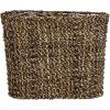 image:imageDeco 79 Seagrass Handmade Woven Single Slot Magazine Holder with Light Brown Accents 15 x 9 x 13 BrownWhite