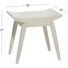 image:imageDeco 79 Traditional Wood Rectangle Stool 19 x 15 x 17 WhiteWhite