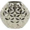 image:imageCosmoLiving by Cosmopolitan Aluminum Metal Geometric Decorative Vase Faceted Centerpiece Vase Flower Vase for Home Decoration 14 x 5 x 13 GoldSilver