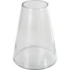 image:imageDeco 79 Glass Decorative Vase Cone Shaped Centerpiece Vase Flower Vase for Home Decoration 10 x 10 x 13 Clear9 x 9 x 12
