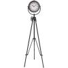 image:imageDeco 79 Metal Decorative Clock Tall Tripod Mantel Clock Tabletop Clock 17 x 17 x 57 Black17 x 17 x 57
