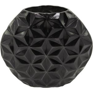 image:imageCosmoLiving by Cosmopolitan Aluminum Metal Geometric Decorative Vase Faceted Centerpiece Vase Flower Vase for Home Decoration 14 x 5 x 13 GoldBlack