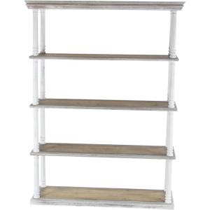 image:imageDeco 79 Acrylic Plastic Cube Shaped Shelving Unit with Silver Frame Supports 22 x 16 x 70 ClearBrown