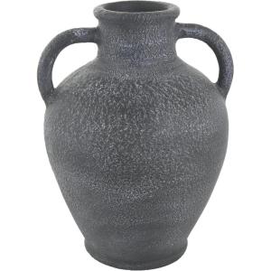image:imageDeco 79 Ceramic Decorative Vase Textured Centerpiece Vase Flower Vase for Home Decoration 10 x 10 x 20 Black11 x 11 x 16