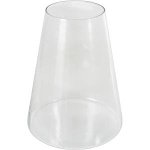 image:imageDeco 79 Glass Decorative Vase Cone Shaped Centerpiece Vase Flower Vase for Home Decoration 10 x 10 x 13 Clear10 x 10 x 13