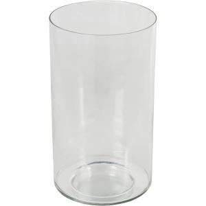 image:imageDeco 79 Glass Decorative Vase Wide Centerpiece Vase Flower Vase for Home Decoration 6 x 6 x 15 ClearSMALL SIZE FLOWER VASE CENTERPIECE