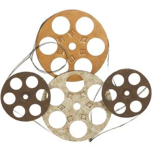 image:imageDeco 79 Metal Film Home Wall Decor Vintage Movie Reel Wall Sculpture Wall Art 25 x 2 x 22 Multi Colored