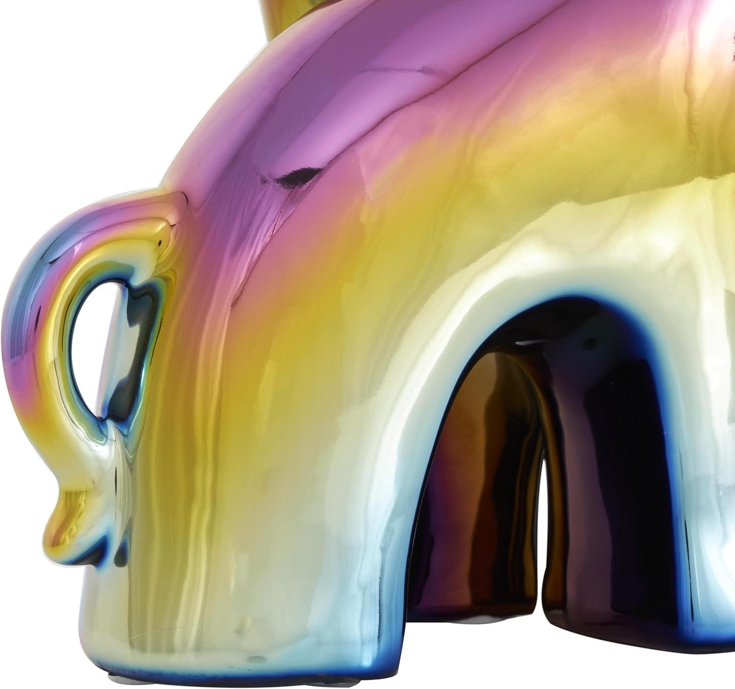 image:imageDeco 79 Ceramic Giraffe Decorative Sculpture Home Decor Statue Accent Figurine 11 x 5 x 15 SilverMulticolor