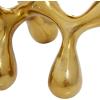 image:imageCosmoLiving by Cosmopolitan Aluminum Metal Abstract Decorative Sculpture Home Decor Statue Accent Figurine 11 x 11 x 12 GoldGold