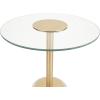 image:imageDeco 79 Acrylic Plastic Side End Accent Table End Table with Elevated Base and Gold Stand Side Table 16 x 16 x 23 ClearSide Table 16 x 16 x 22