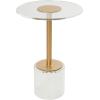 image:imageDeco 79 Acrylic Plastic Side End Accent Table End Table with Elevated Base and Gold Stand Side Table 16 x 16 x 23 ClearSide Table 16 x 16 x 23