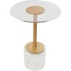 image:imageDeco 79 Acrylic Plastic Side End Accent Table End Table with Elevated Base and Gold Stand Side Table 16 x 16 x 23 ClearSide Table 16 x 16 x 23