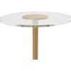 image:imageDeco 79 Acrylic Plastic Side End Accent Table End Table with Elevated Base and Gold Stand Side Table 16 x 16 x 23 ClearSide Table 16 x 16 x 23