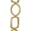 image:imageDeco 79 Aluminum Metal Abstract Decorative Sculpture Stacked Geometric Rings Home Decor Statues with White Marble Bases Set of 2 Accent Figurines 28 19H GoldGold