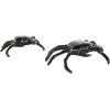 image:imageDeco 79 Aluminum Metal Crab Decorative Sculpture Home Decor Statues Set of 2 Accent Figurines 13 9W Black
